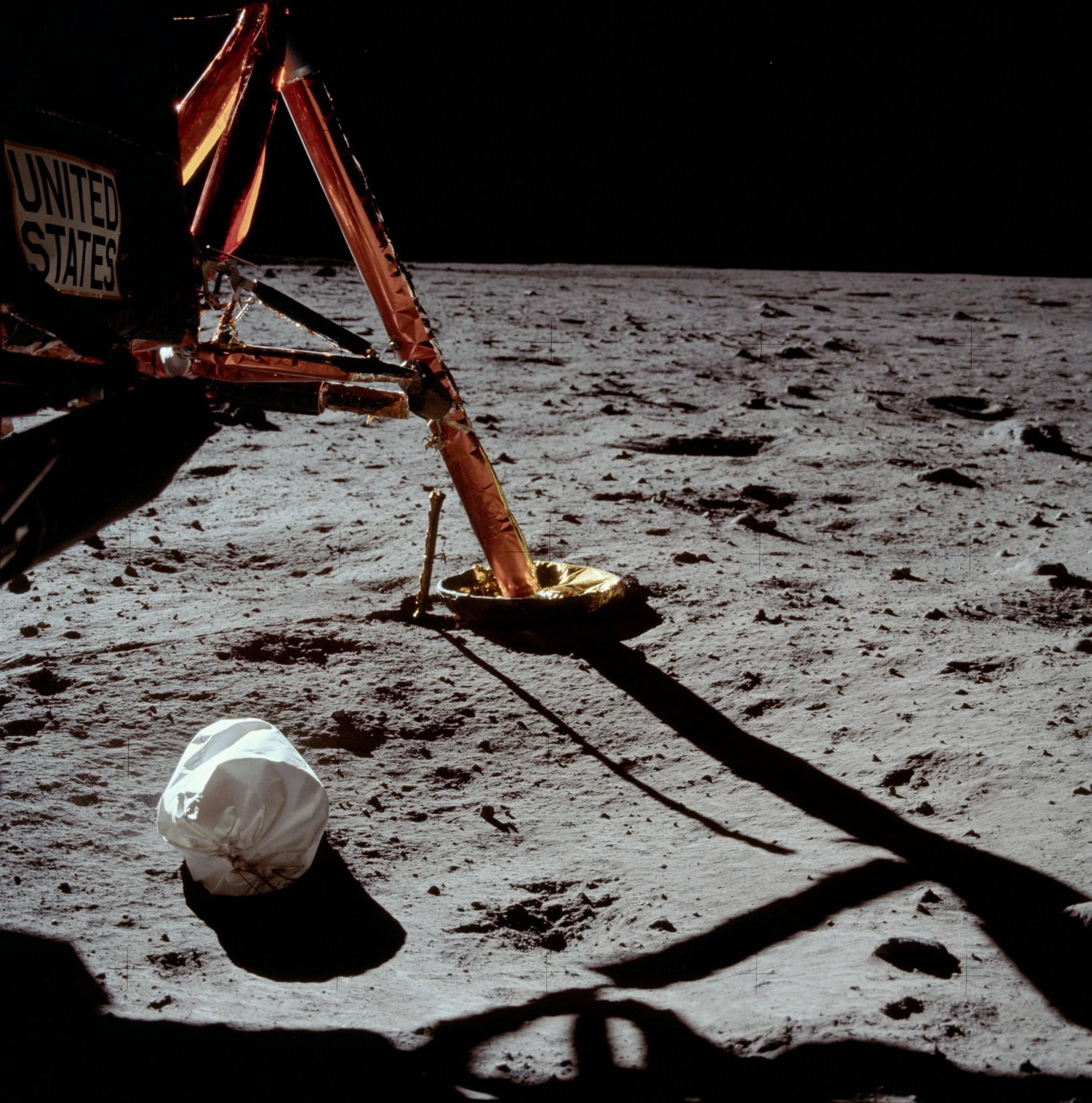 An Apollo waste disposal bag.