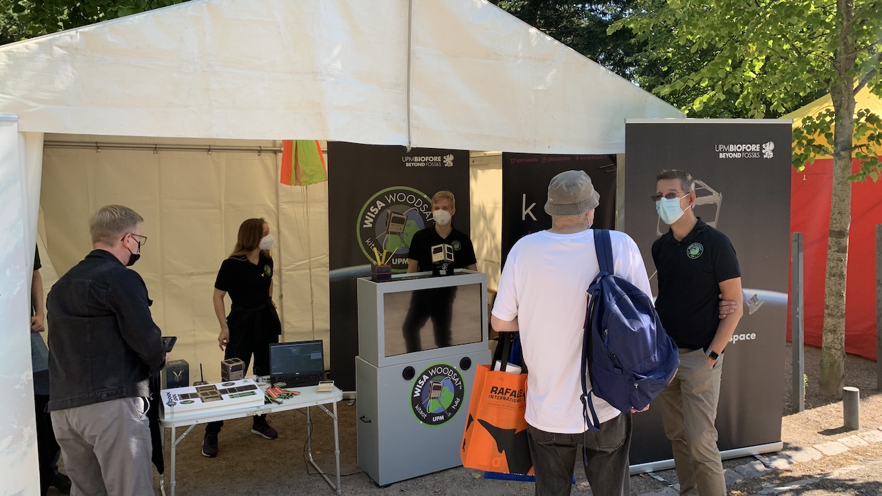 Our tent at the Helsinki Airshow