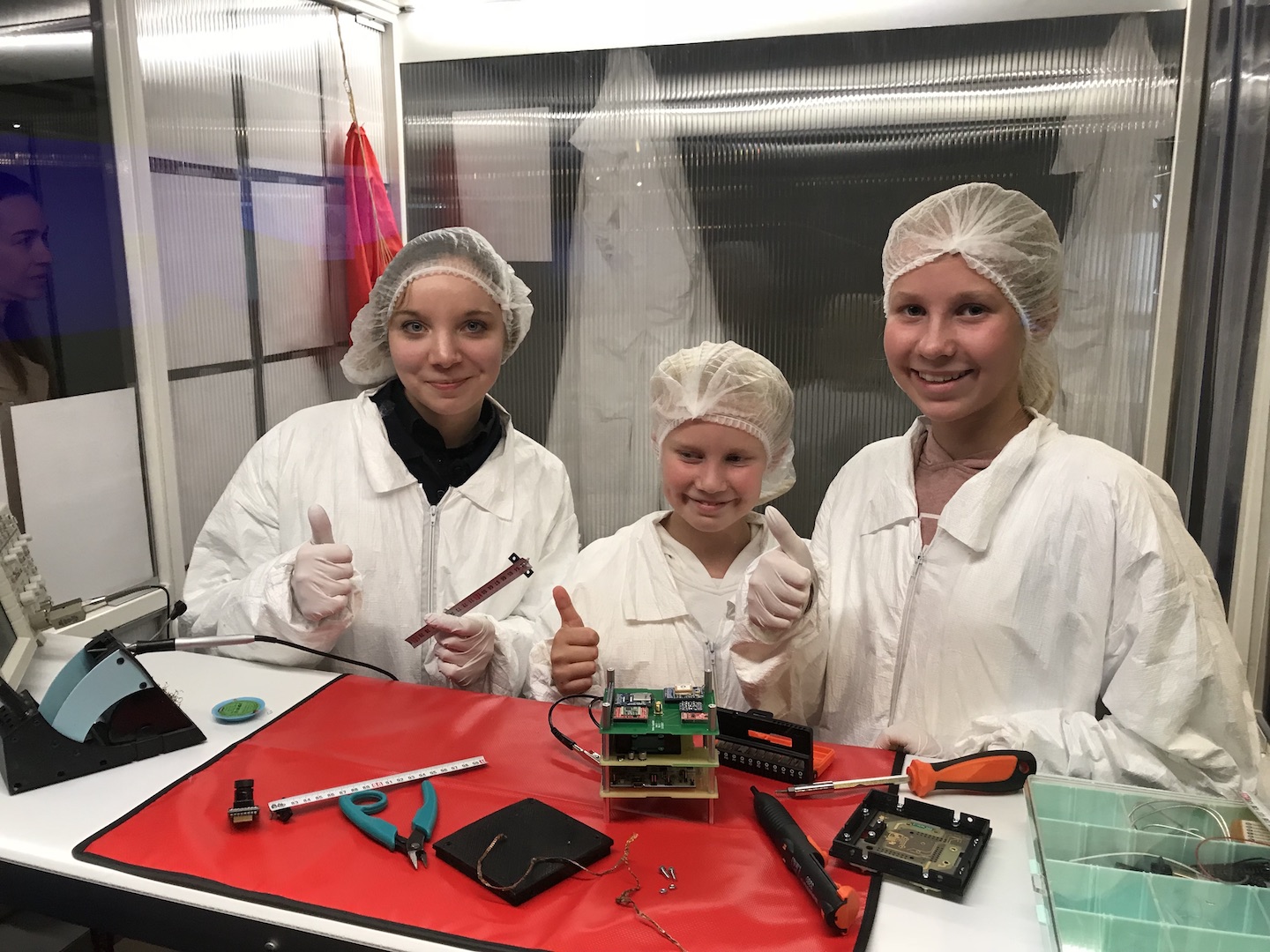 Satellite building in Space Truck