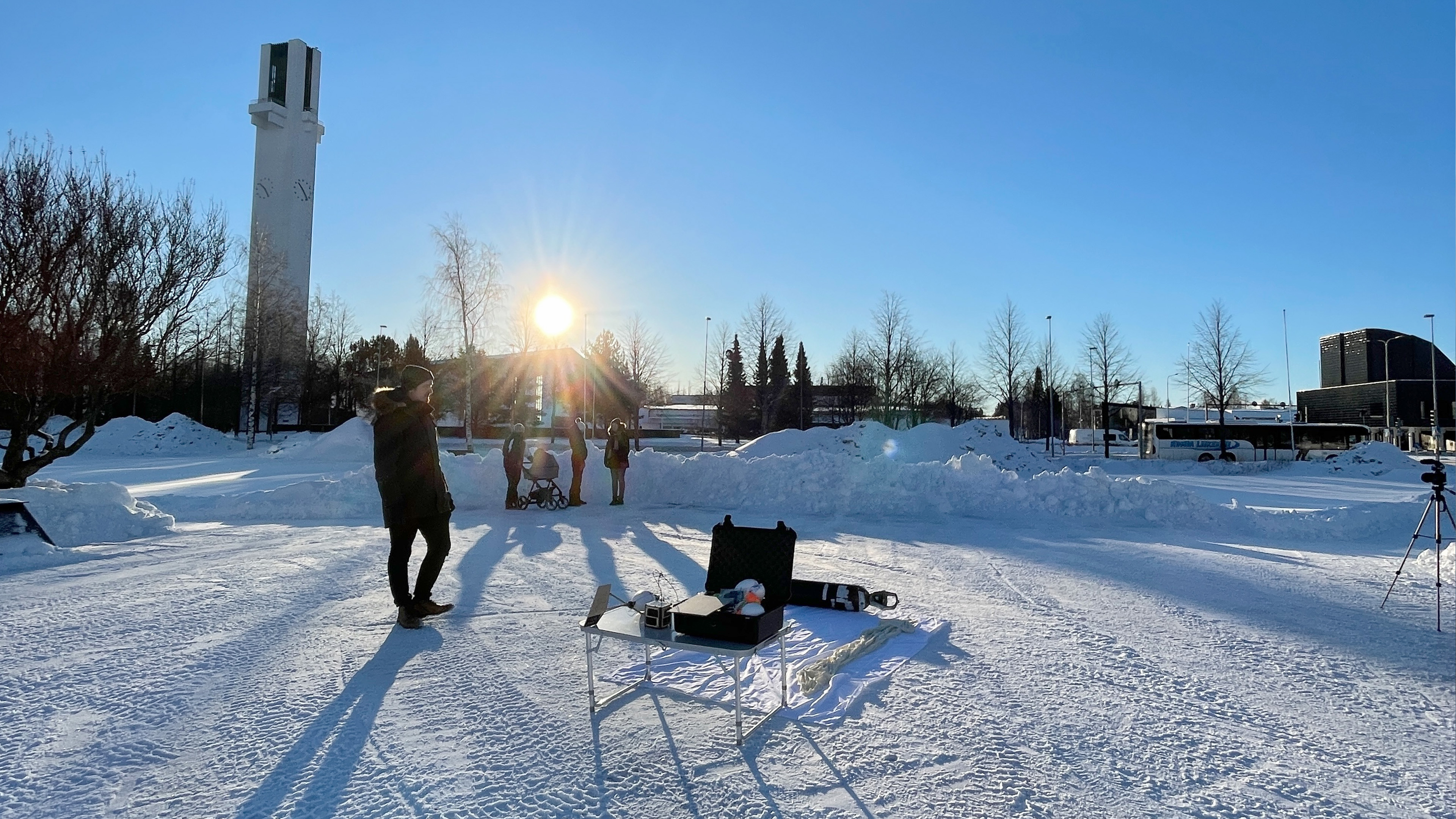 Preparing the flight