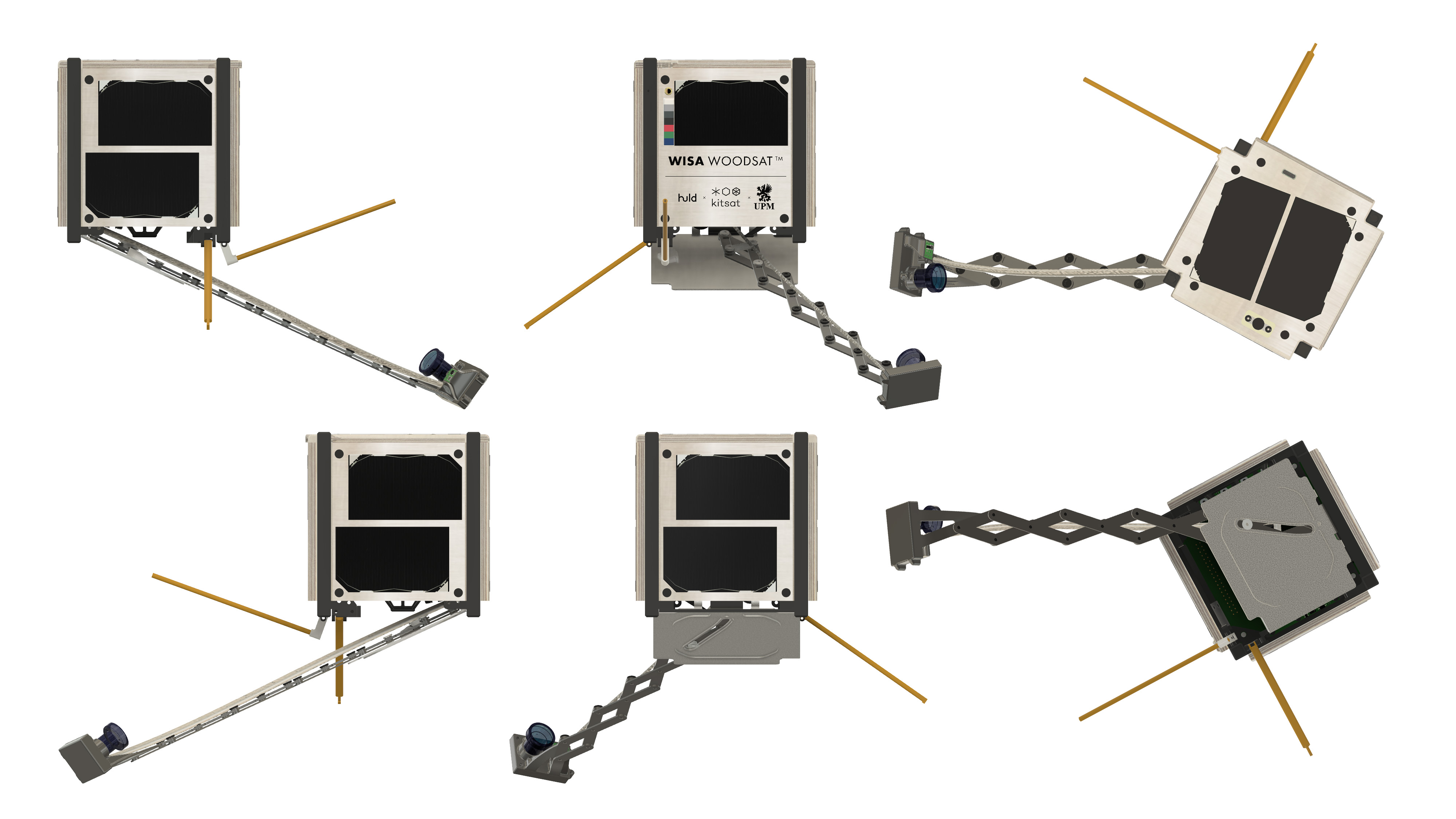 WISA Woodsat seen form different angles